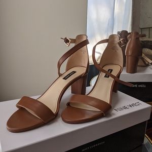 Nine West Pruce heels 8.5 M Light Brown Leather